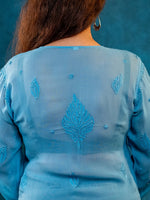 Nakhrili Long Kurta Cyan