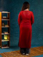 Nakhrili Long Kurta Red