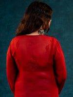 Nakhrili Long Kurta Red
