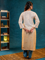 Nakhrili Long Shaded Kurta Orange