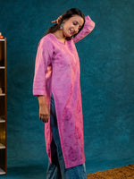 Nakhrili Long Shaded Kurta Purple