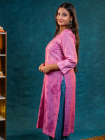 Nakhrili Long Shaded Kurta Purple
