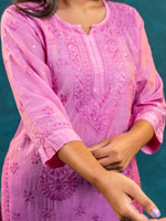 Nakhrili Long Shaded Kurta Purple