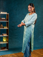 Nakhrili Long Shaded Kurta Teal