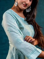 Nakhrili Long Shaded Kurta Teal