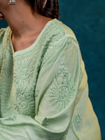 Nakhrili Short Shaded kurta Muted Green