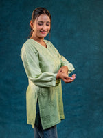 Nakhrili Short Shaded kurta Muted Green