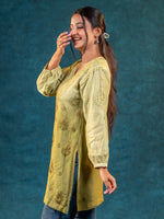 Nakhrili Short Shaded Kurta Olive