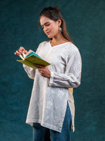 Nakhrili Short Plain White Kurta